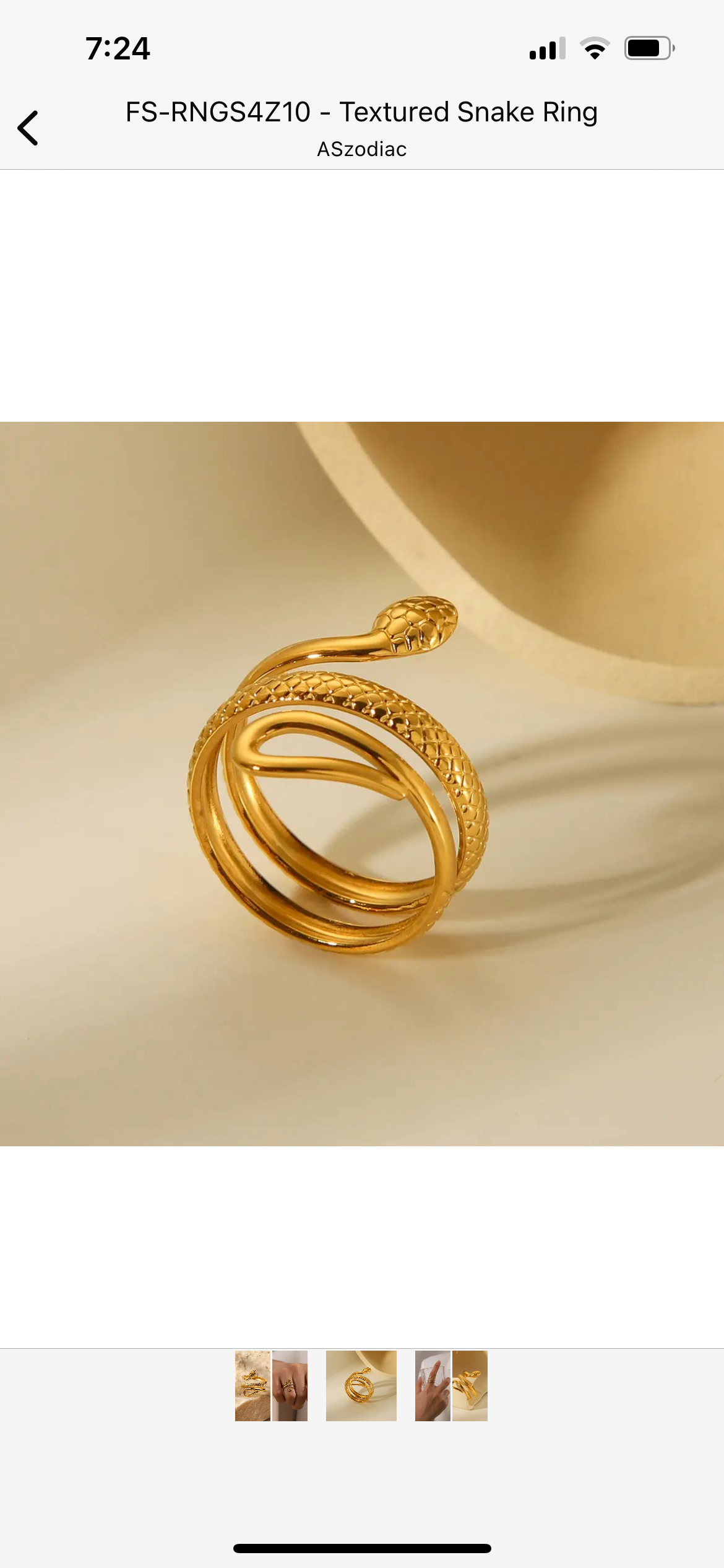Snake Ring - Miss Scrunchie