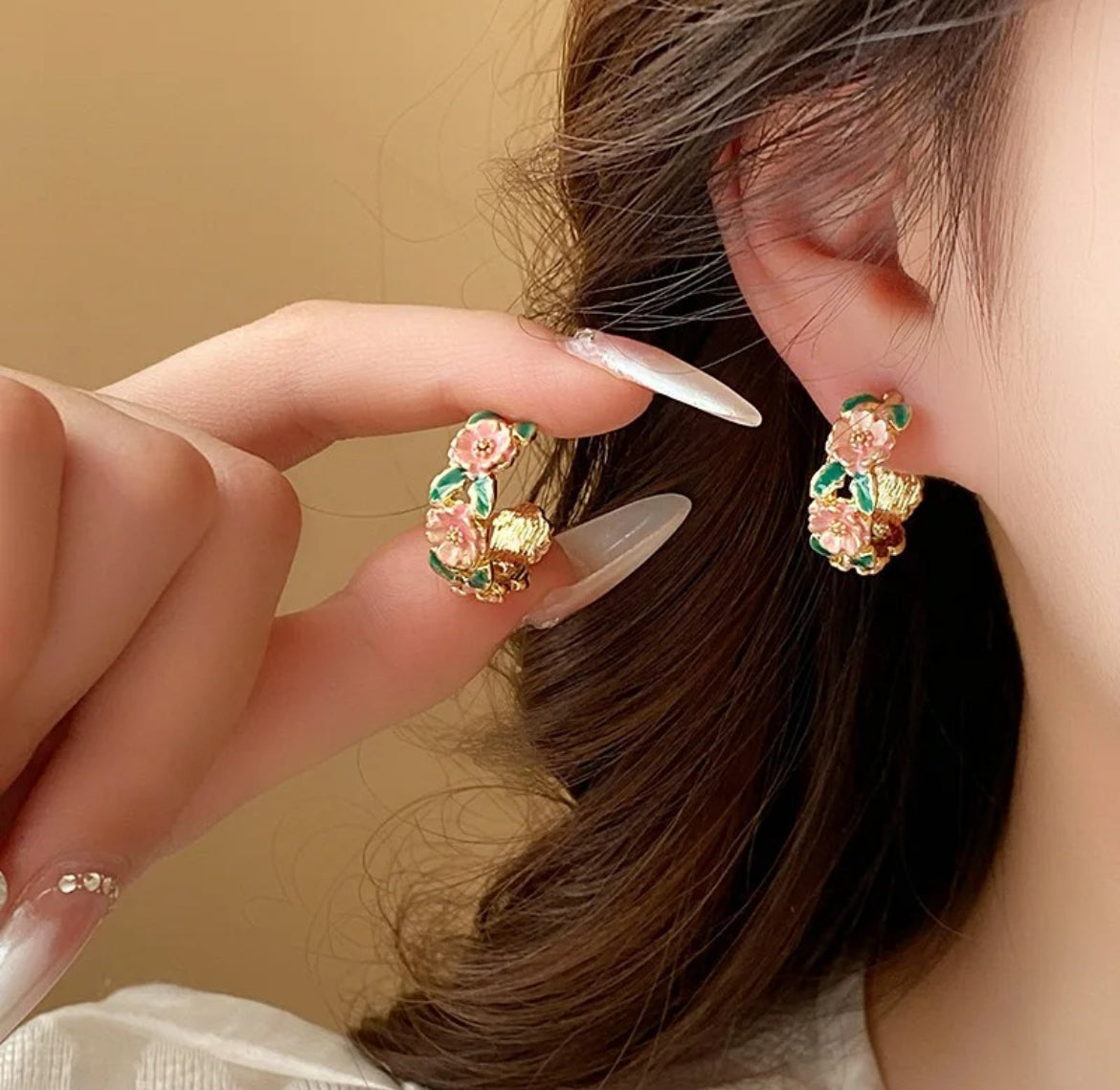 Rose Hoops - Miss Scrunchie