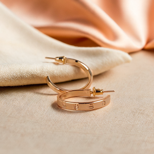 Cartier Rosegold Hoops - Miss Scrunchie